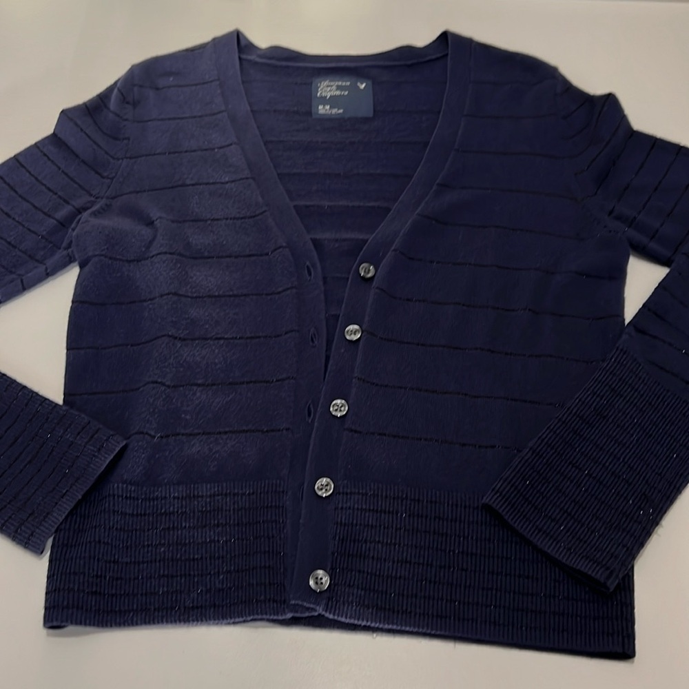American Eagle Outfitters navy cardigan, size Medium